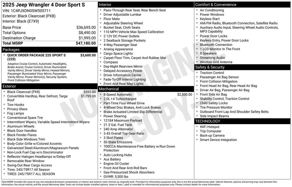 jeep wrangler 4-door 2025 1C4PJXDN0SW505711 image jeep wrangler 4-door 2025 1C4PJXDN0SW505711 image
